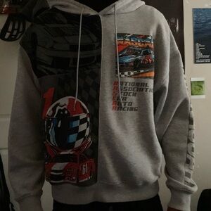 NASCAR Gray Graphic Hoodie